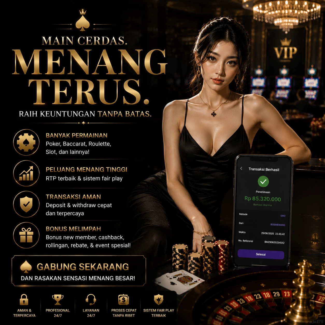 Fitur Spesial Download raja178 APK screenshot